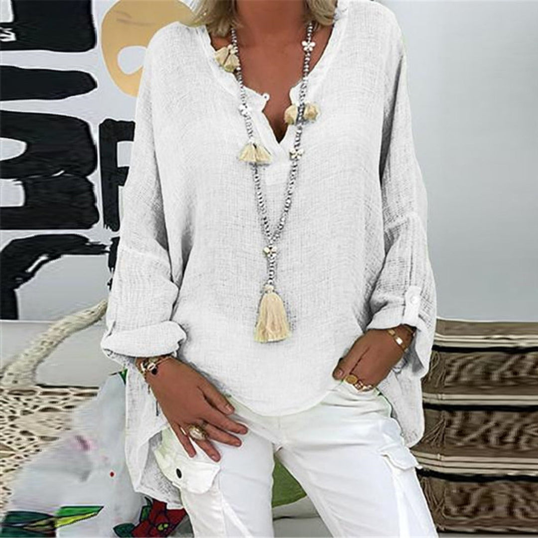 Estrella - Stijlvolle Linnen Damesblouse Voor Een Natuurlijke Look