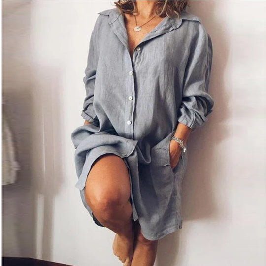 Violaine - Lange Blouse Met Chique Valling