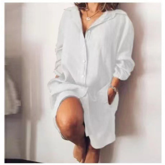 Violaine - Lange Blouse Met Chique Valling