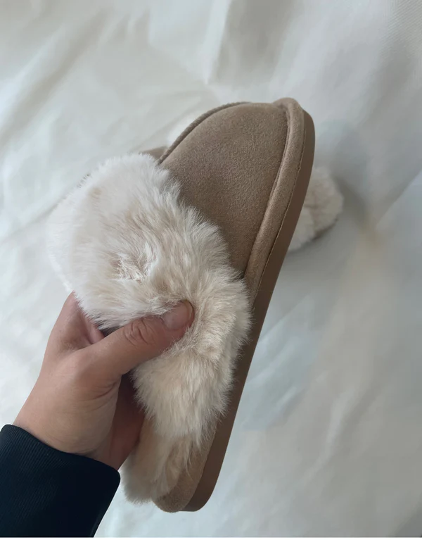 Mila – Beige teddybeerschoenen, stijlvol en warm voor dagelijks gebruik