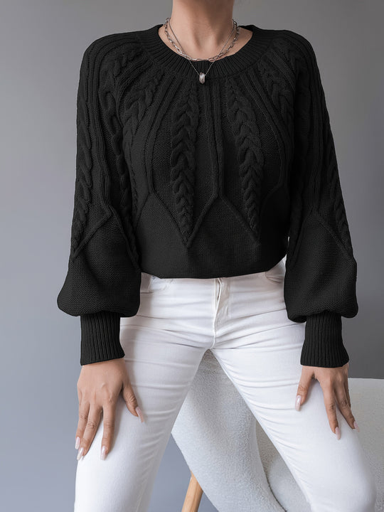 Louise - Elegante Oversized Kabel Trui