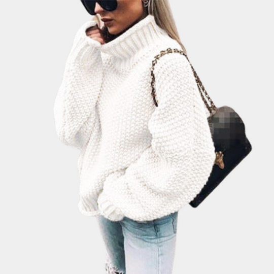 Fleur - Stijlvolle Warme Oversized Gebreide Coltrui
