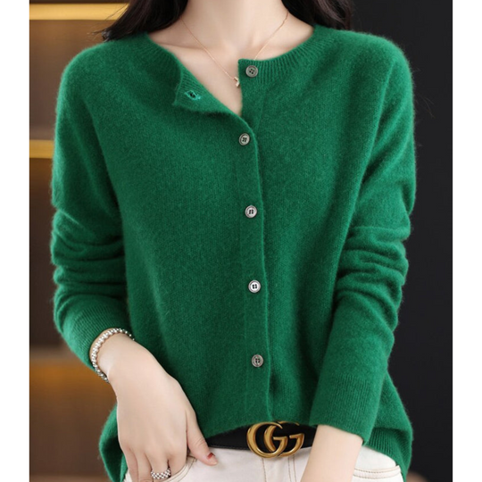 Julia - Elegant Gebreid Knopen Vest