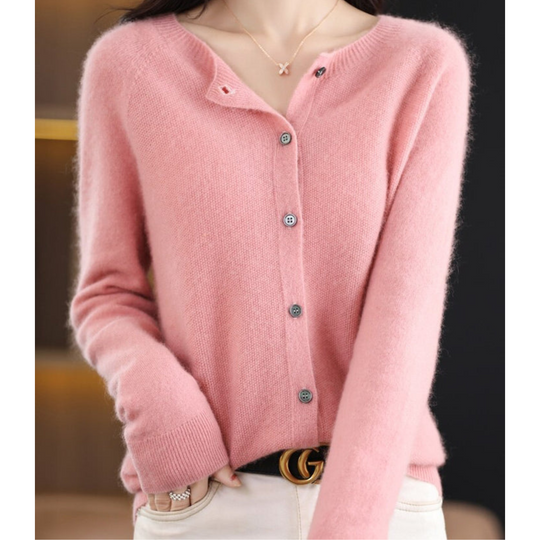 Julia - Elegant Gebreid Knopen Vest