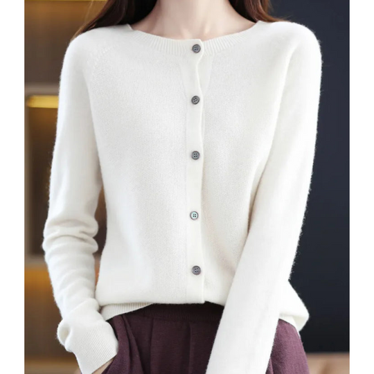 Julia - Elegant Gebreid Knopen Vest
