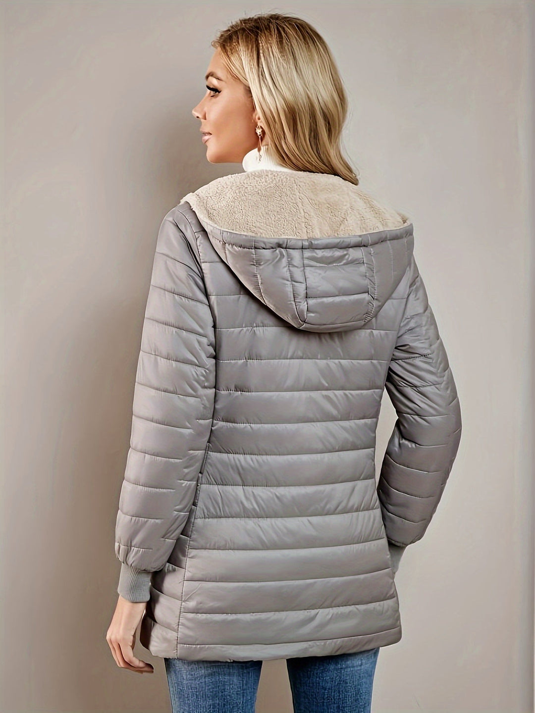 Esther - Elegante Lange Gewatteerde Jas
