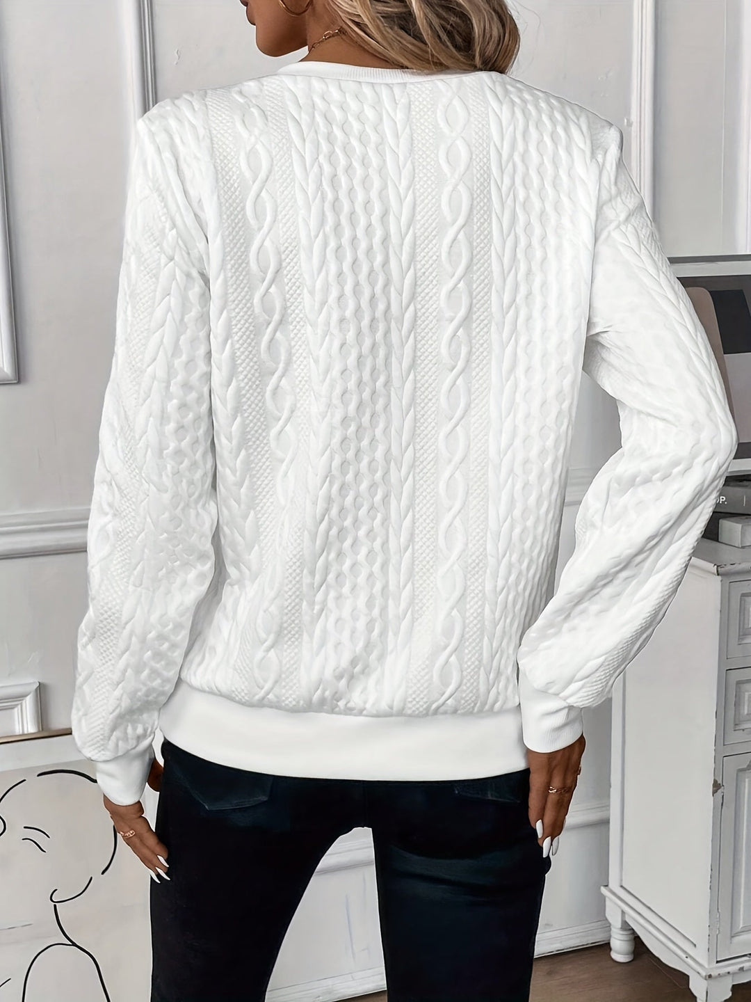 Nina - Trui Gebreid Elegant Dames