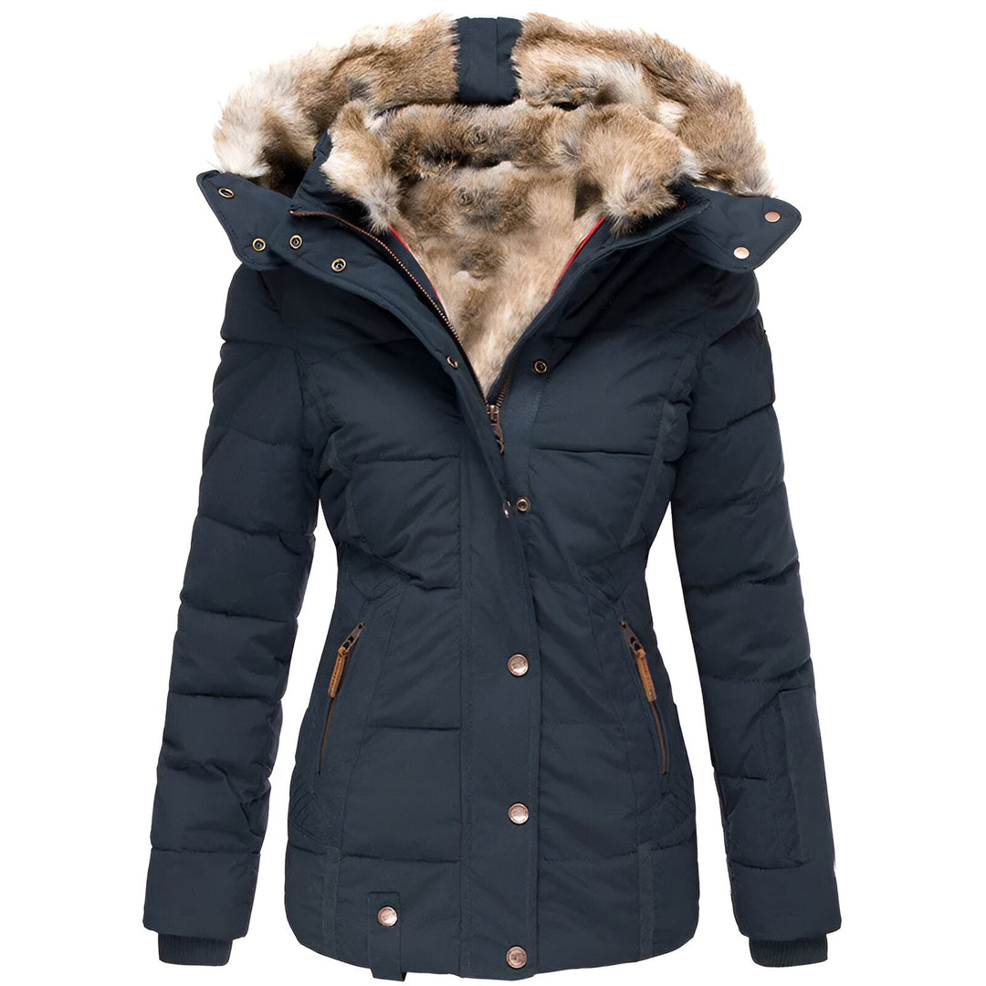 Victoria - Elegante Getailleerde Gewatteerde Jas