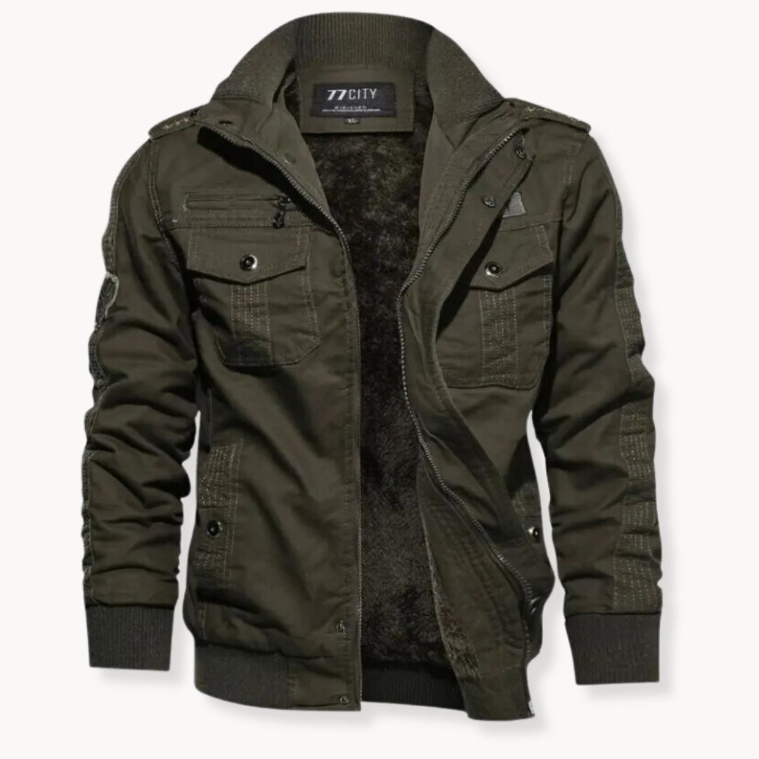 Federico - Casual Teddy Gevoerde Winterjas