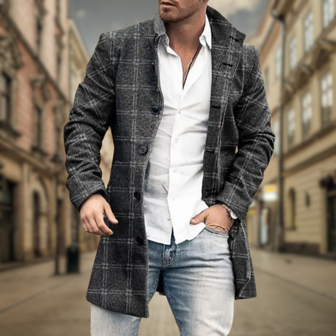 Cristiano - Klassieke Lange Wollen Winterjas