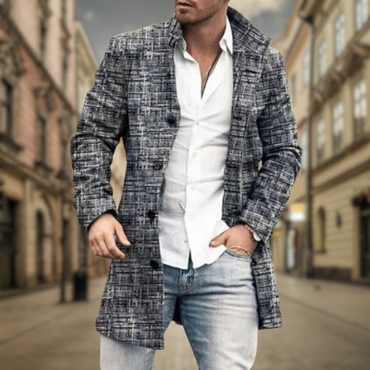 Cristiano - Klassieke Lange Wollen Winterjas