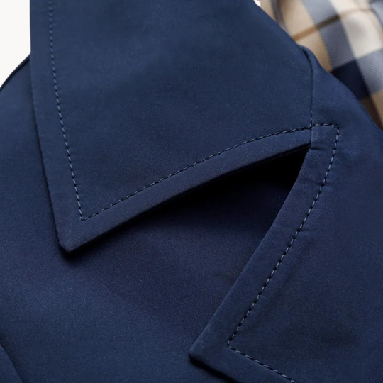 Edward - Elegante Lange Gevoerde Trenchcoat