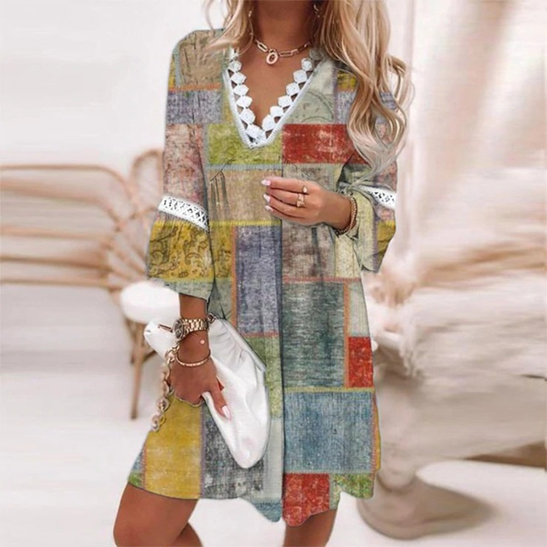 Tuniek Jurk Dames Boho Met Print - Sophie