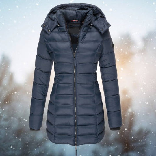 Diane - Stijlvolle Gewatteerde Capuchon Winterjas