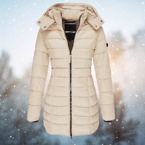 Diane - Stijlvolle Gewatteerde Capuchon Winterjas