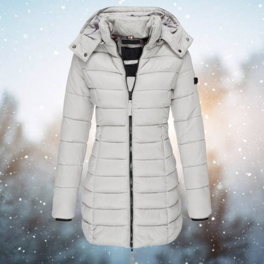 Diane - Stijlvolle Gewatteerde Capuchon Winterjas