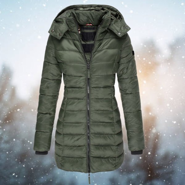 Diane - Stijlvolle Gewatteerde Capuchon Winterjas