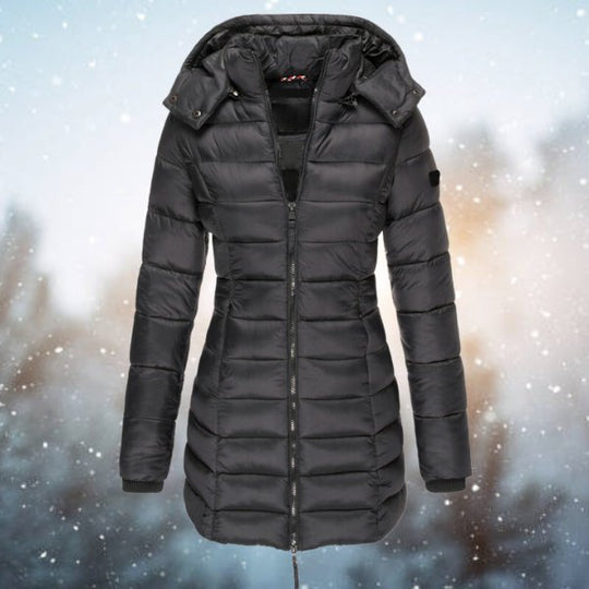 Diane - Stijlvolle Gewatteerde Capuchon Winterjas