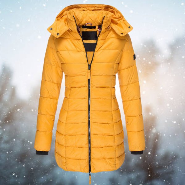 Diane - Stijlvolle Gewatteerde Capuchon Winterjas