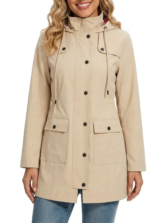 Caroline - Stijlvolle Waterdichte Capuchon Parka