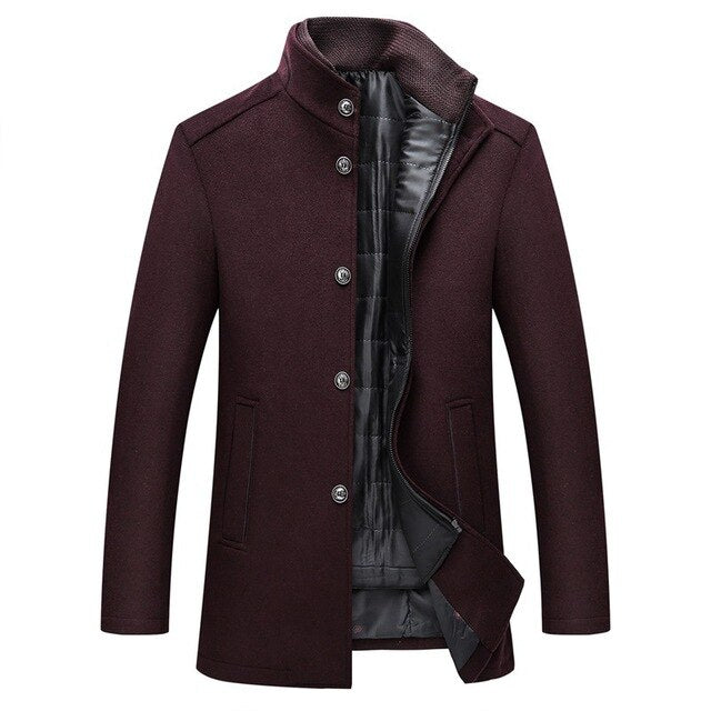 Julian | Elegante Wollen Lange Jas