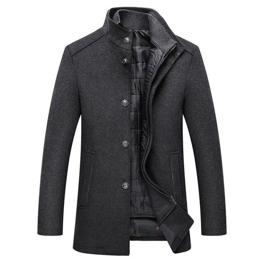 Julian | Elegante Wollen Lange Jas