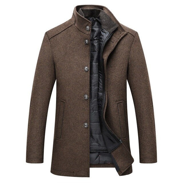 Julian | Elegante Wollen Lange Jas