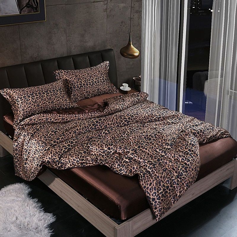 Luxesatin – Luxe 4-Delige Set Van Zijde/Satijn Beddengoed Met Dekbedovertrek, Kussenslopen En Laken