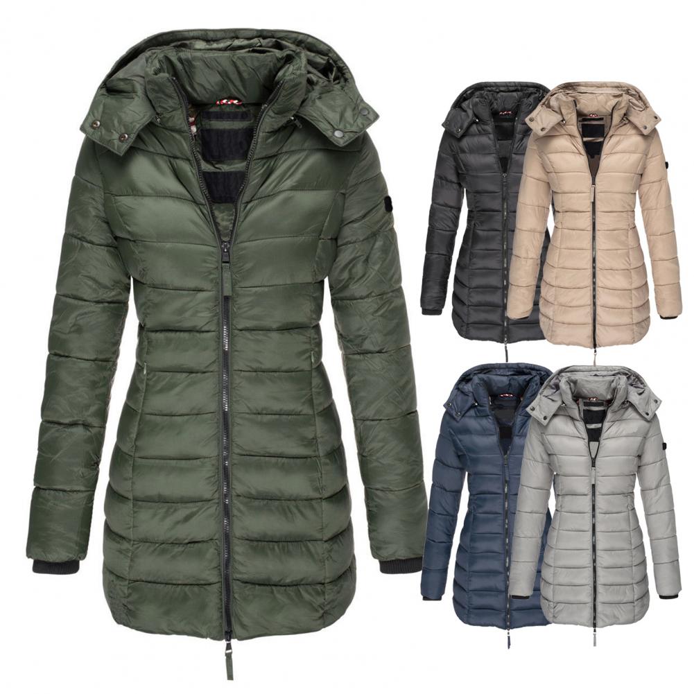 Susan - Elegante Lange Gewatteerde Winterjas