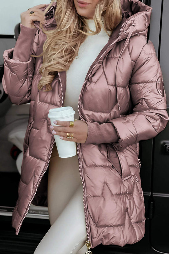 Catherine - Stijlvolle Gewatteerde Capuchon Winterjas