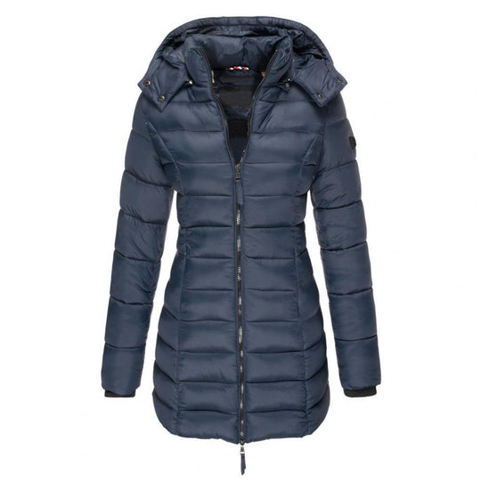 Susan - Elegante Lange Gewatteerde Winterjas
