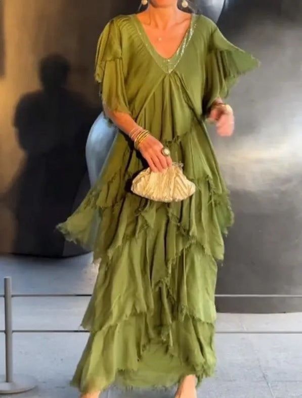 Boho Maxi Jurk Dames Gelaagd - Anna