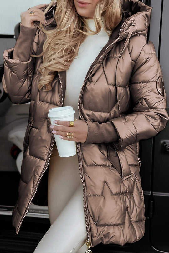 Catherine - Stijlvolle Gewatteerde Capuchon Winterjas