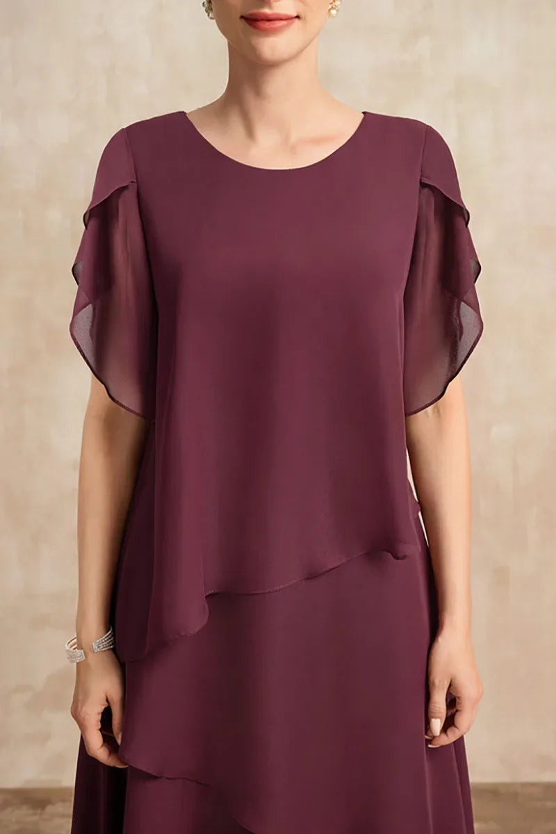 Sonja - Soepele Gelaagde Chiffon Jurk