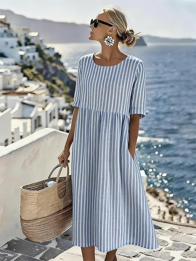 Zomerjurk Dames Gestreept Casual - Saar