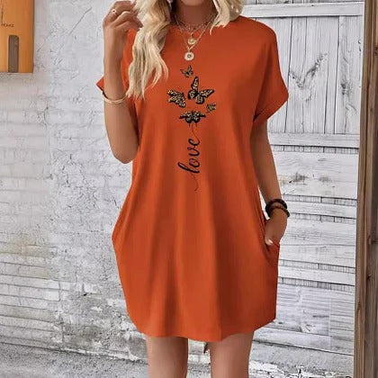 Kim - Casual T-shirtjurk met Print