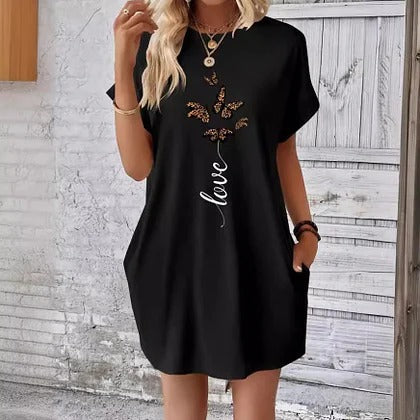 Kim - Casual T-shirtjurk met Print