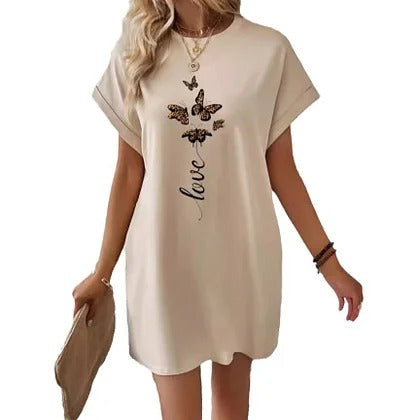 Kim - Casual T-shirtjurk met Print