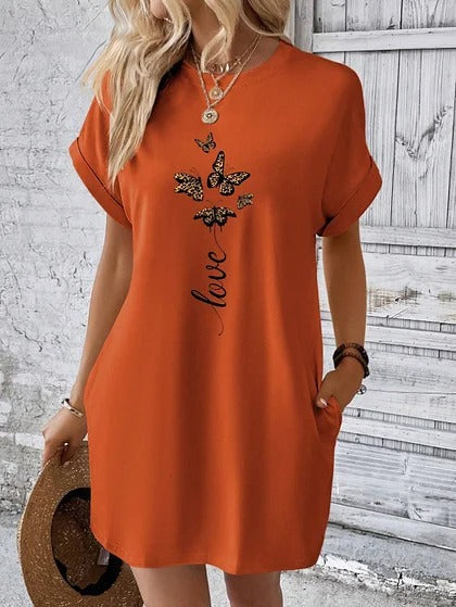 Kim - Casual T-shirtjurk met Print