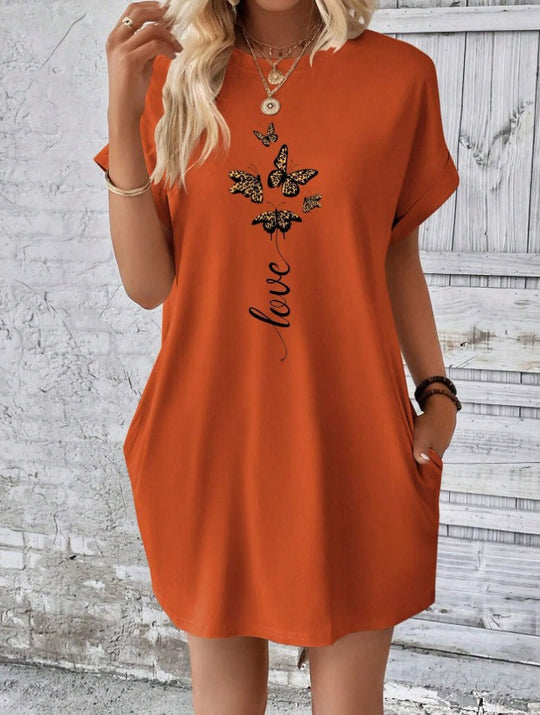 Kim - Casual T-shirtjurk met Print
