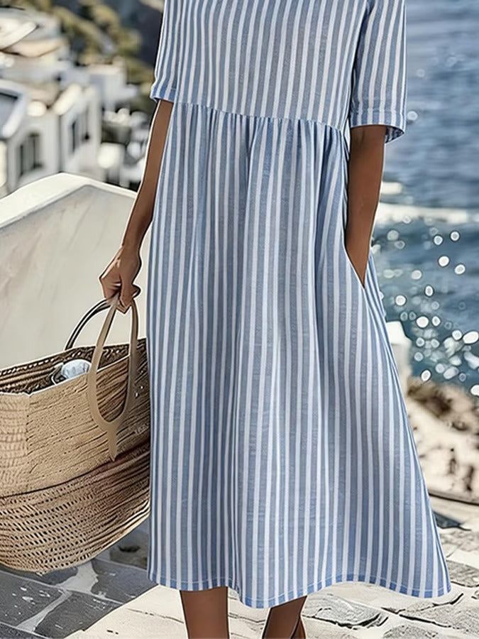 Zomerjurk Dames Gestreept Casual - Saar