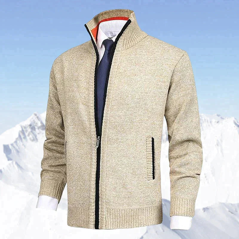 James - Elegant Gebreid Rits Vest