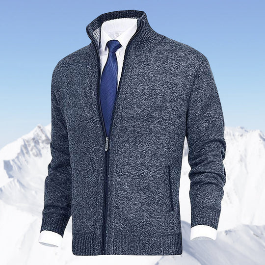 James - Elegant Gebreid Rits Vest