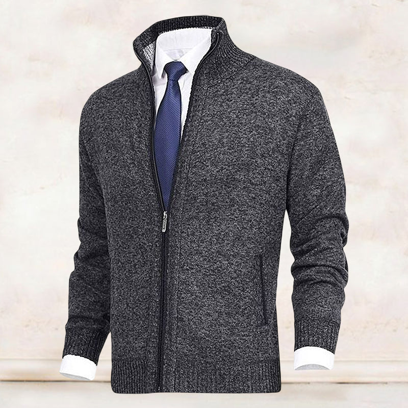 James - Elegant Gebreid Rits Vest