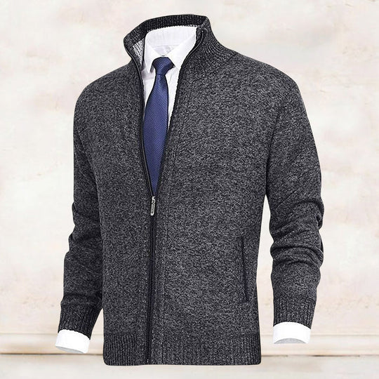 James - Elegant Gebreid Rits Vest