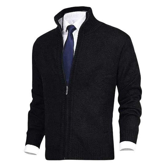 James - Elegant Gebreid Rits Vest