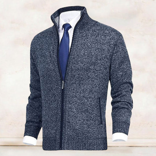 James - Elegant Gebreid Rits Vest