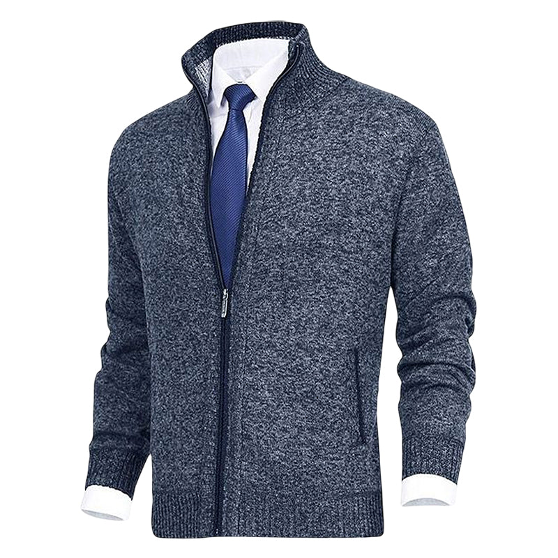 James - Elegant Gebreid Rits Vest