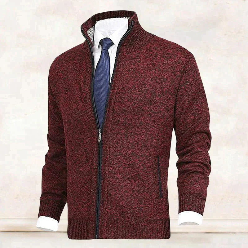 James - Elegant Gebreid Rits Vest