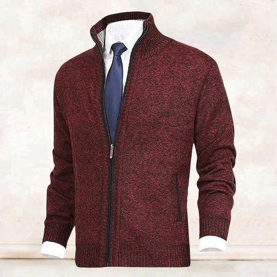 James - Elegant Gebreid Rits Vest